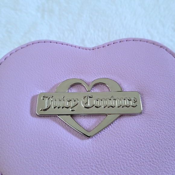 Juicy🍊 Couture "Orchid Bouquet"💐 Glam Heart❤ Zip Around Coin🪙 Purse - NWT - Picture 10 of 15